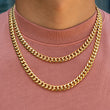 Load image into Gallery viewer, 8mm Miami Cuban Link Chain in Yellow Gold