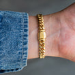 Load image into Gallery viewer, BUNDLE - (8mm) Miami Cuban Link Chain+Bracelet In Yellow Gold