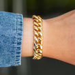 Load image into Gallery viewer, 12mm Miami Cuban Link Bracelet in Yellow Gold