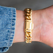 Load image into Gallery viewer, 12mm Miami Cuban Link Bracelet in Yellow Gold