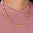 Load image into Gallery viewer, Gold Flower Basket Chain 4mm
