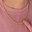 Load image into Gallery viewer, Gold Flower Basket Chain 4mm