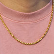 Load image into Gallery viewer, Gold Square Pearl Chain 4mm