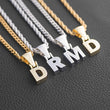 Load image into Gallery viewer, Solid Block Single Letter Necklace+Chain