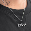 Load image into Gallery viewer, Custom Mini Diamond Letter Necklace