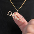 Load image into Gallery viewer, Custom Mini Diamond Letter Necklace