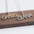 Load image into Gallery viewer, Custom Mini Diamond Letter Necklace