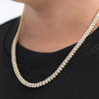 Load image into Gallery viewer, Baguette Tennis Chain (5mm) in Yellow Gold