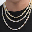 Load image into Gallery viewer, Baguette Tennis Chain (5mm) in Yellow Gold