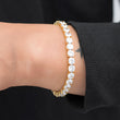 Load image into Gallery viewer, Round Cut Tennis Bracelet (6mm) in Yellow Gold