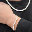 Load image into Gallery viewer, Round Cut Tennis Bracelet (6mm) in Yellow Gold