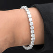 Load image into Gallery viewer, Round Cut Tennis Bracelet (6mm) in White Gold