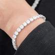 Load image into Gallery viewer, Round Cut Tennis Bracelet (6mm) in White Gold