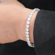 Load image into Gallery viewer, Round Cut Tennis Bracelet (6mm) in White Gold