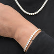 Load image into Gallery viewer, Round Cut Tennis Bracelet (5mm) in Yellow Gold