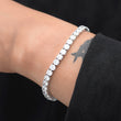 Load image into Gallery viewer, Round Cut Tennis Bracelet (5mm) in White Gold