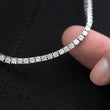 Load image into Gallery viewer, Round Cut Tennis Chain (3mm) in White Gold