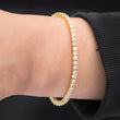 Load image into Gallery viewer, Round Cut Tennis Bracelet (3mm) in Yellow Gold