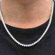 Load image into Gallery viewer, Round Cut Tennis Chain (4mm) in White Gold