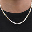 Load image into Gallery viewer, Round Cut Tennis Chain (4mm)  in Yellow Gold