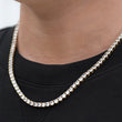 Load image into Gallery viewer, Round Cut Tennis Chain (4mm)  in Yellow Gold
