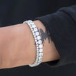 Load image into Gallery viewer, BUNDLE - 3mm Round Cut Tennis Bracelet +5mm Round Cut Tennis Bracelet