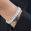 Load image into Gallery viewer, BUNDLE - 3mm Round Cut Tennis Bracelet +5mm Round Cut Tennis Bracelet