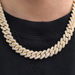 Load image into Gallery viewer, Prong Cuban Link Choker (12mm) in Yellow Gold