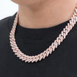 Load image into Gallery viewer, Prong Cuban Link Choker (12mm) in Rose Gold
