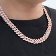 Load image into Gallery viewer, Prong Cuban Link Choker (12mm) in Rose Gold