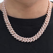 Load image into Gallery viewer, Prong Cuban Link Choker (12mm) in Rose Gold
