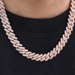 Load image into Gallery viewer, Prong Cuban Link Choker (12mm) in Rose Gold