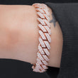 Load image into Gallery viewer, Prong Cuban Link Bracelet (12mm) in Rose Gold