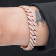 Load image into Gallery viewer, Prong Cuban Link Bracelet (12mm) in Rose Gold