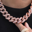 Load image into Gallery viewer, Baguette Cuban Chain (19mm) in Rose Gold