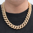 Load image into Gallery viewer, Baguette Cuban Chain (19mm) in Yellow Gold