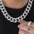 Load image into Gallery viewer, Miami Cuban Link Chain (19mm) in White Gold