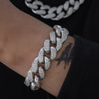 Load image into Gallery viewer, Miami Cuban Link Bracelet (19mm) in White Gold