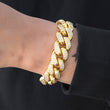 Load image into Gallery viewer, Miami Cuban Link Bracelet (19mm) in Yellow Gold