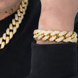 Load image into Gallery viewer, Miami Cuban Link Bracelet (19mm) in Yellow Gold