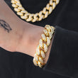 Load image into Gallery viewer, Miami Cuban Link Bracelet (19mm) in Yellow Gold