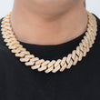 Load image into Gallery viewer, Prong Cuban Link Chain (19mm) in Yellow Gold