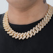 Load image into Gallery viewer, Prong Cuban Link Chain (19mm) in Yellow Gold