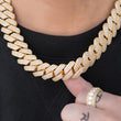 Load image into Gallery viewer, Prong Cuban Link Chain (19mm) in Yellow Gold