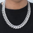 Load image into Gallery viewer, Prong Cuban Link Chain (19mm) in White Gold