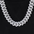 Load image into Gallery viewer, Prong Cuban Link Chain (19mm) in White Gold