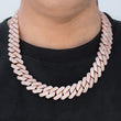 Load image into Gallery viewer, Prong Cuban Link Chain (19mm) in Rose Gold
