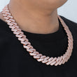 Load image into Gallery viewer, Prong Cuban Link Chain (19mm) in Rose Gold