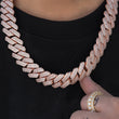 Load image into Gallery viewer, Prong Cuban Link Chain (19mm) in Rose Gold