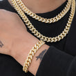 Load image into Gallery viewer, Miami Cuban Link Bracelet (12mm) in Yellow Gold